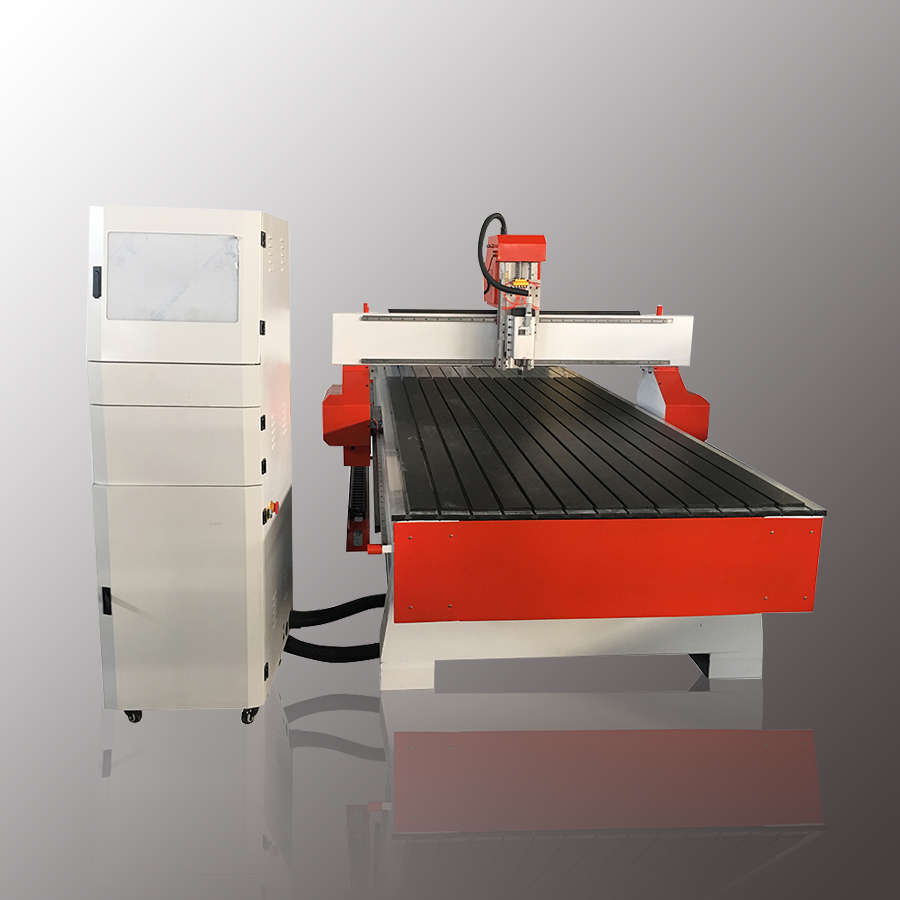 Woodworking CNC Router with Vaccum Table and Rotary Device