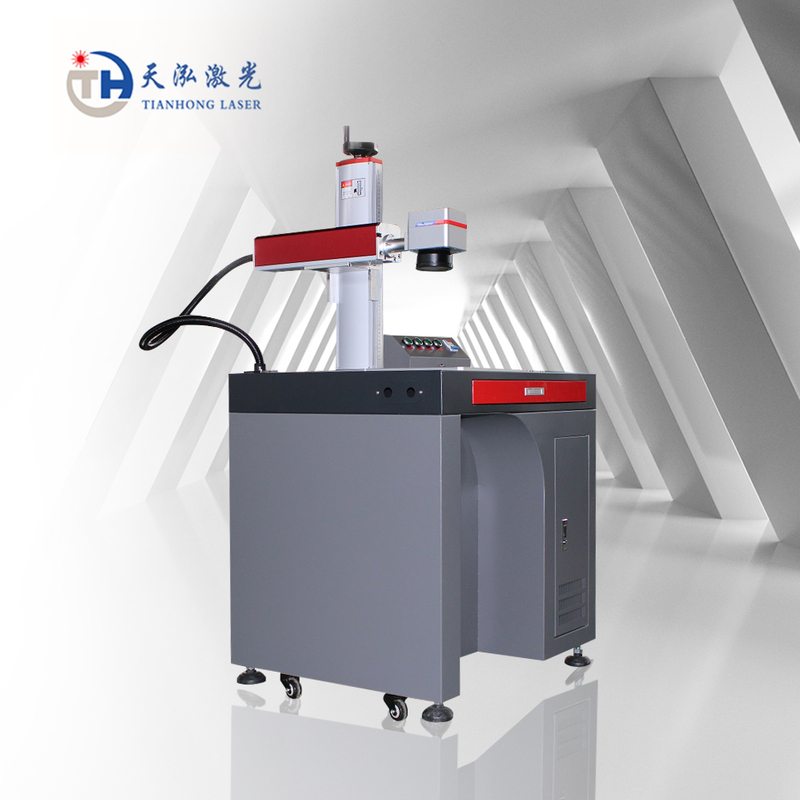 Red and Gray Desktop Fiber Laser Marking Machine