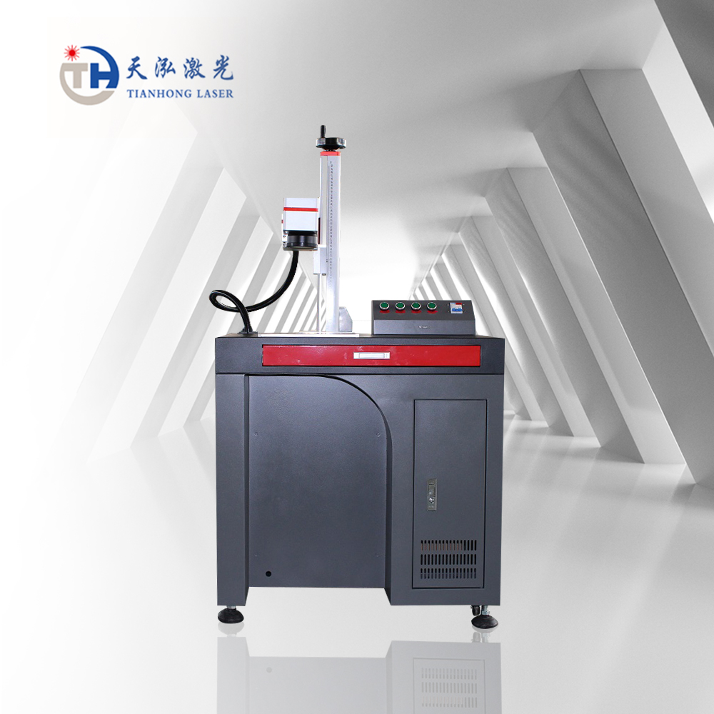 Red and Gray Desktop Fiber Laser Marking Machine